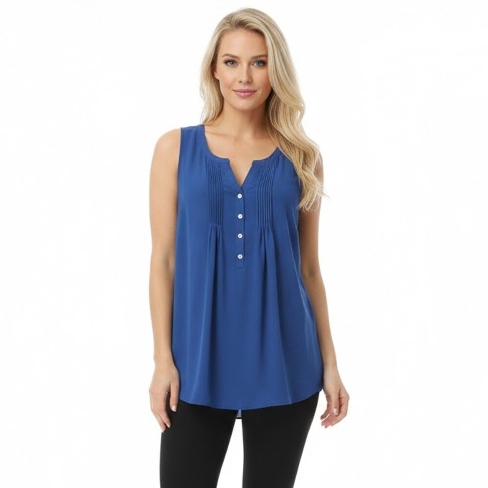 Blue Sleeveless Women's Top